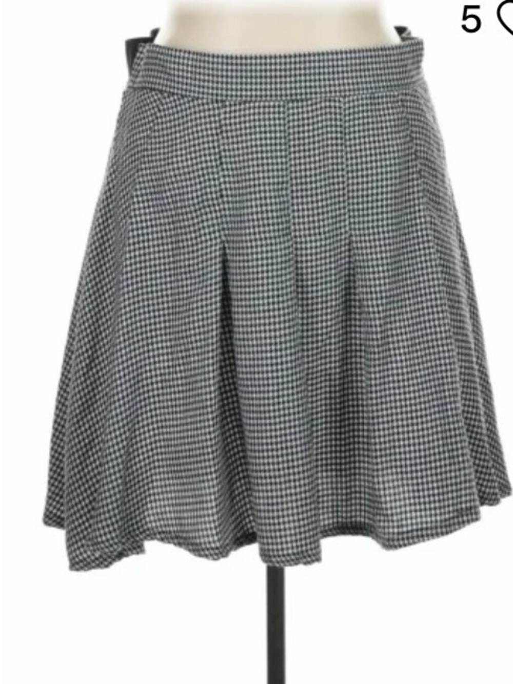 torrid Black and White Houndstooth Skater Skirt